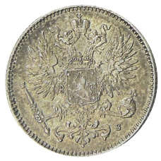 Монета 50 пенни 1914 года Русская Финляндия (реверс)