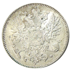 Монета 50 пенни 1916 года Русская Финляндия (реверс)
