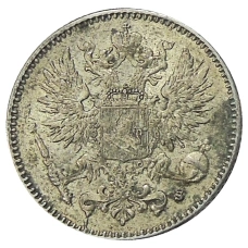 Монета 50 пенни 1916 года Русская Финляндия (реверс)