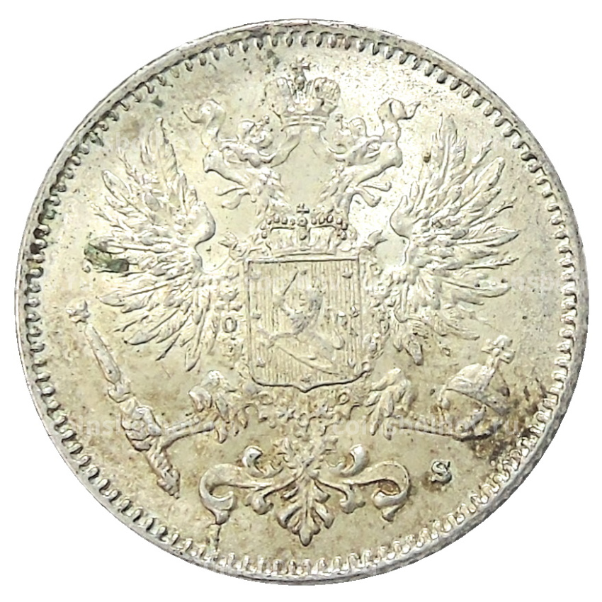 Монета 50 пенни 1916 года Русская Финляндия (вид 2)