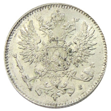 Монета 50 пенни 1916 года Русская Финляндия (реверс)
