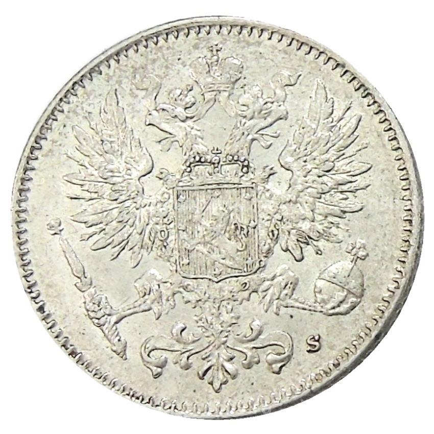 Монета 50 пенни 1916 года Русская Финляндия (вид 2)