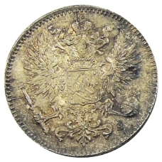 Монета 50 пенни 1916 года Русская Финляндия (реверс)