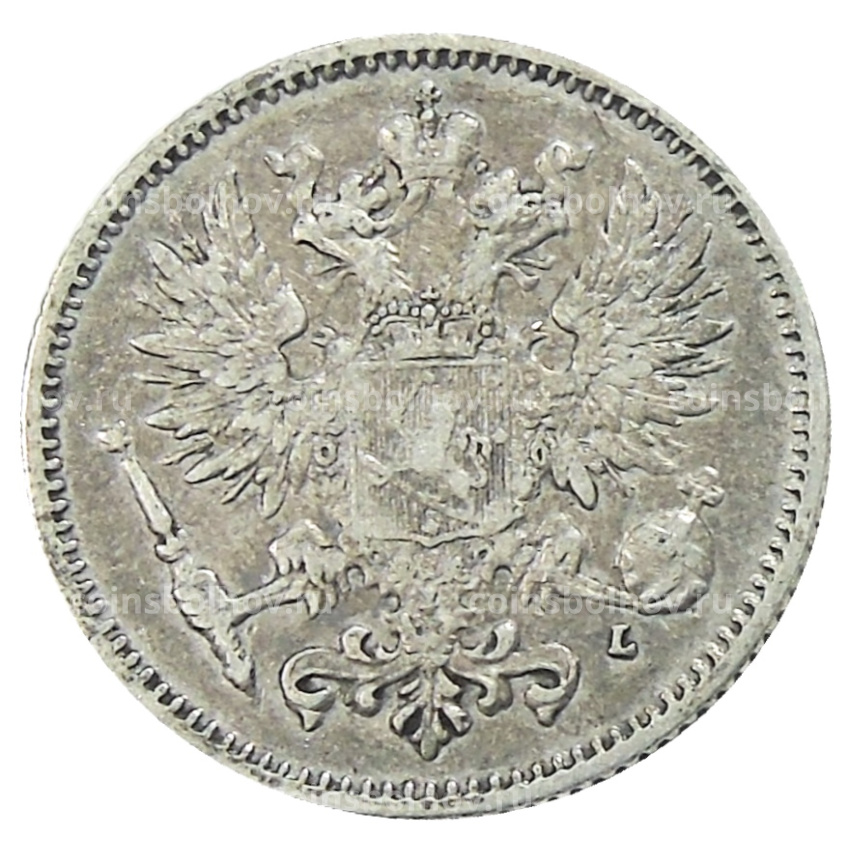 Монета 50 пенни 1907 года Русская Финляндия (вид 2)