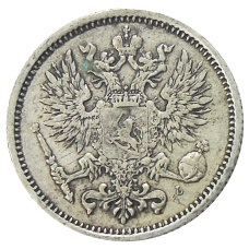 Монета 50 пенни 1890 года Русская Финляндия (реверс)