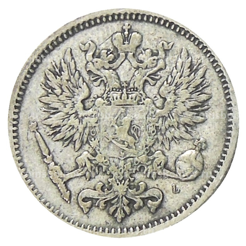 Монета 50 пенни 1890 года Русская Финляндия (вид 2)