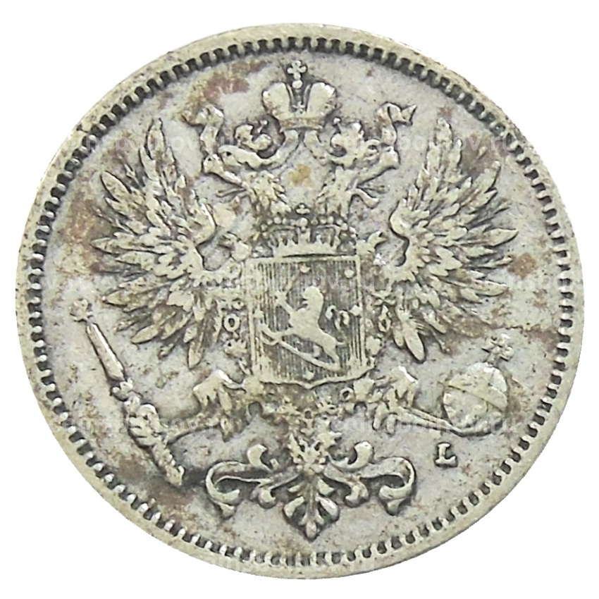 Монета 50 пенни 1892 года Русская Финляндия (вид 2)