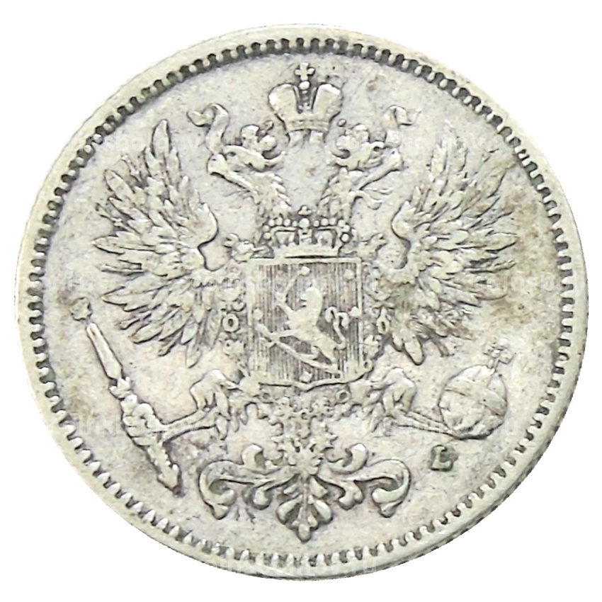 Монета 50 пенни 1893 года Русская Финляндия (вид 2)