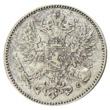 Монета 50 пенни 1907 года Русская Финляндия (реверс)