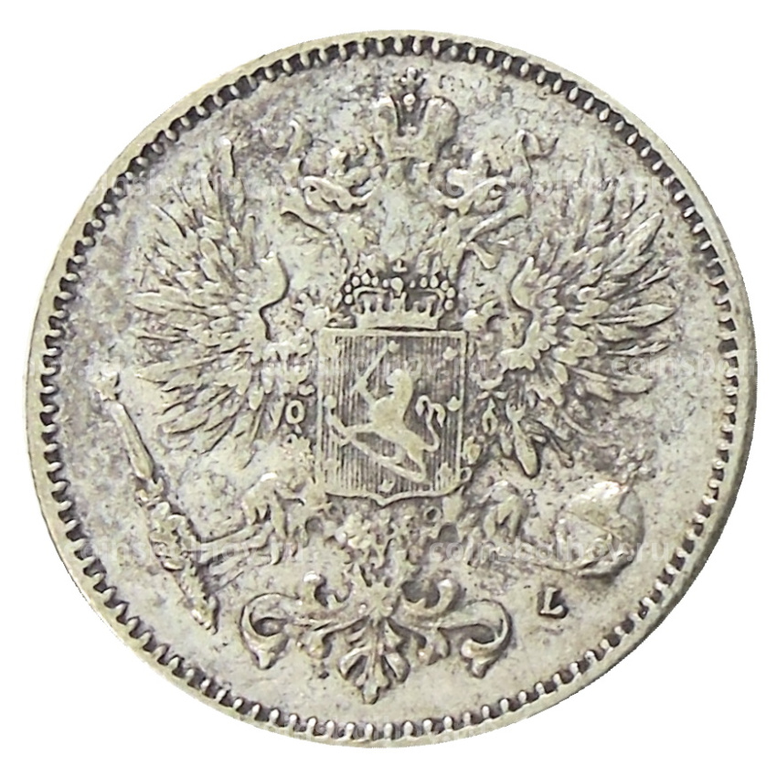 Монета 50 пенни 1907 года Русская Финляндия (вид 2)