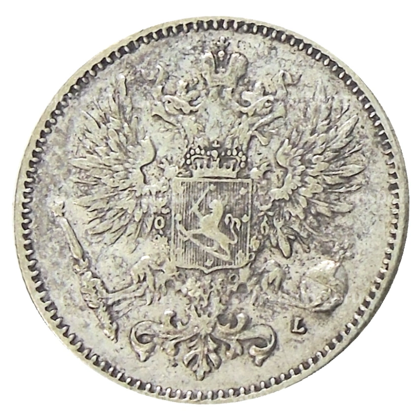 Монета 50 пенни 1907 года Русская Финляндия (вид 2)