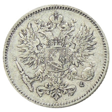 Монета 50 пенни 1907 года Русская Финляндия (реверс)