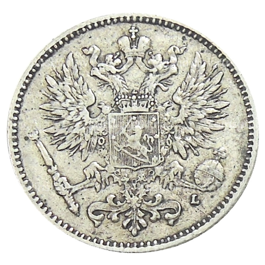 Монета 50 пенни 1908 года Русская Финляндия (вид 2)