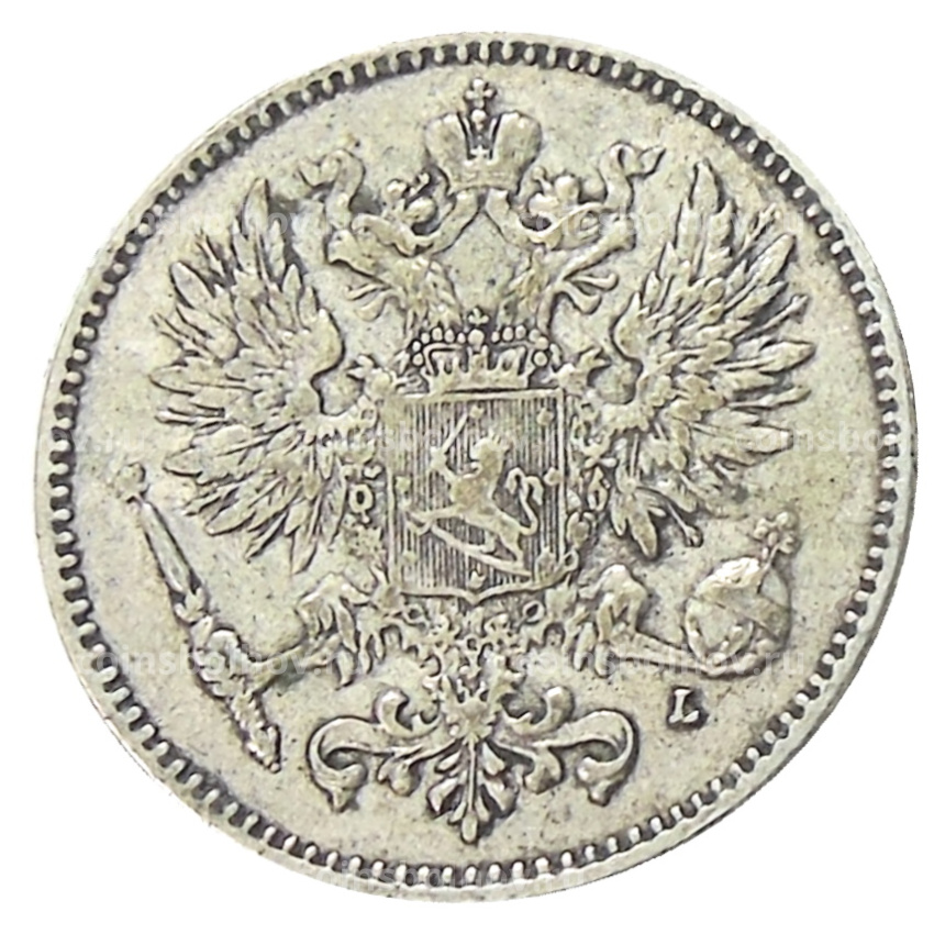 Монета 50 пенни 1908 года Русская Финляндия (вид 2)