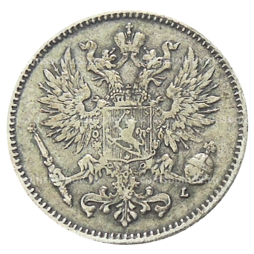 Монета 50 пенни 1908 года Русская Финляндия (вид 2)
