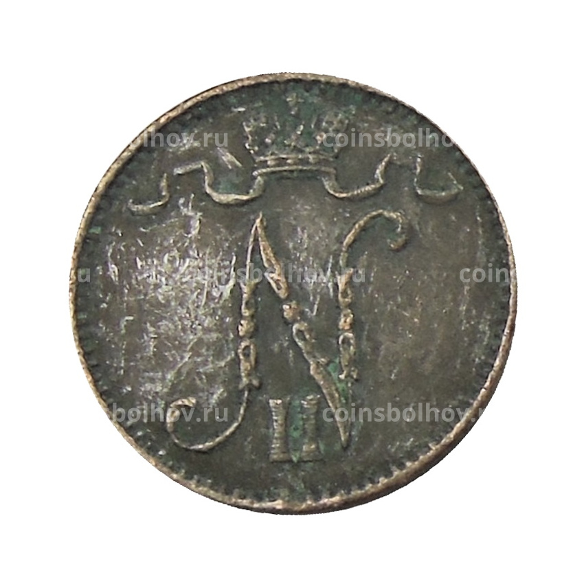 Монета 1 пенни 1914 года Русская Финляндия (вид 2)