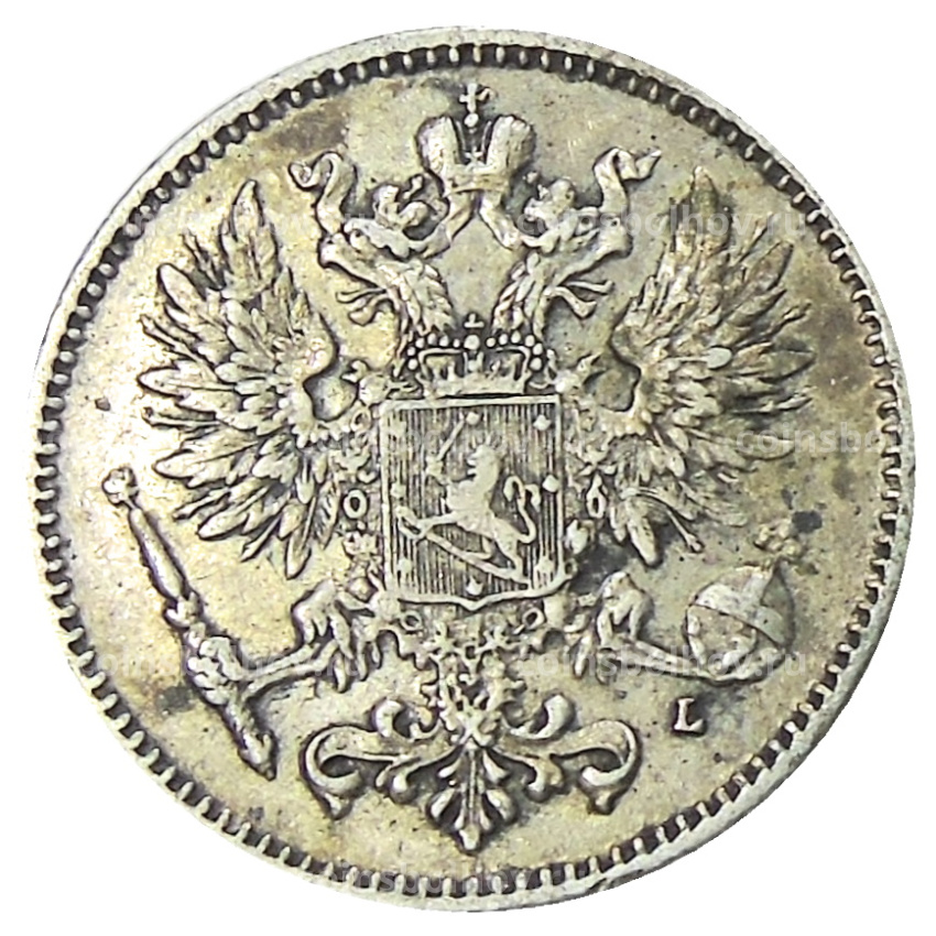 Монета 50 пенни 1908 года Русская Финляндия (вид 2)