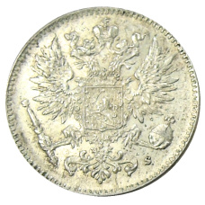Монета 50 пенни 1916 года Русская Финляндия (реверс)