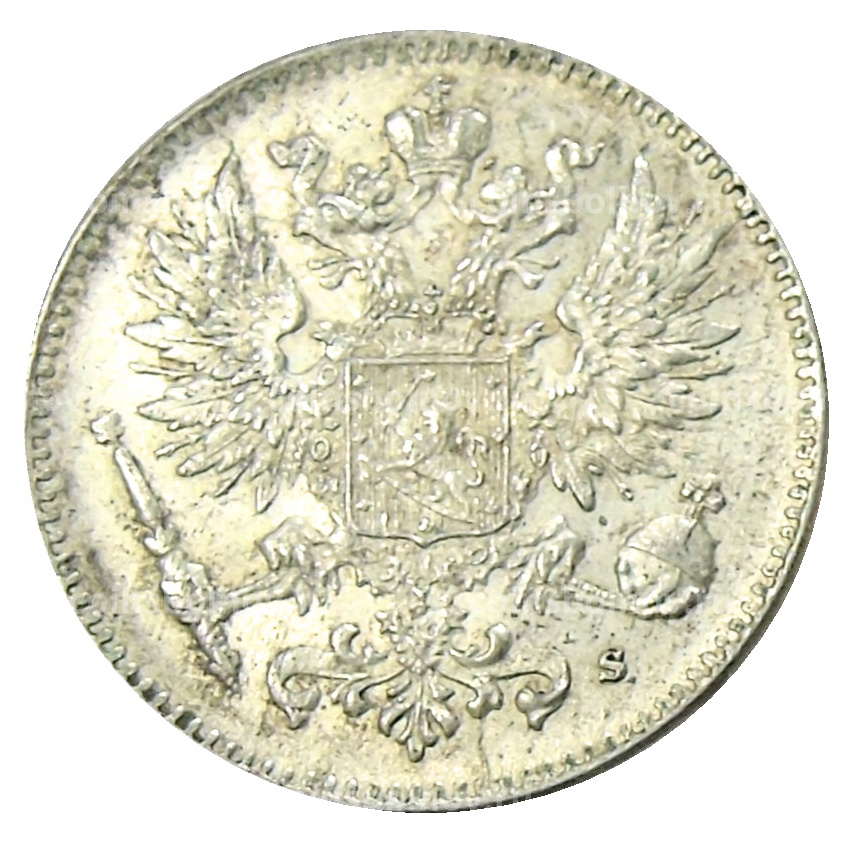 Монета 50 пенни 1916 года Русская Финляндия (вид 2)