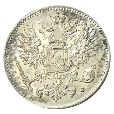 Монета 50 пенни 1916 года Русская Финляндия (реверс)