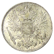 Монета 50 пенни 1916 года Русская Финляндия (реверс)