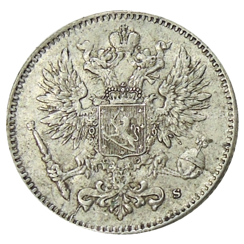 Монета 50 пенни 1916 года Русская Финляндия (вид 2)