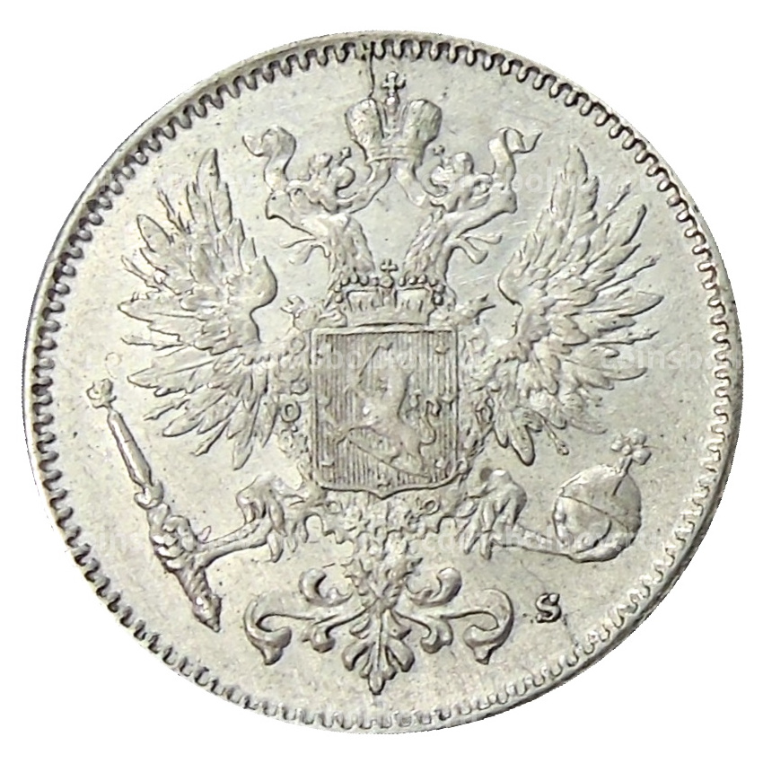 Монета 50 пенни 1916 года Русская Финляндия (вид 2)