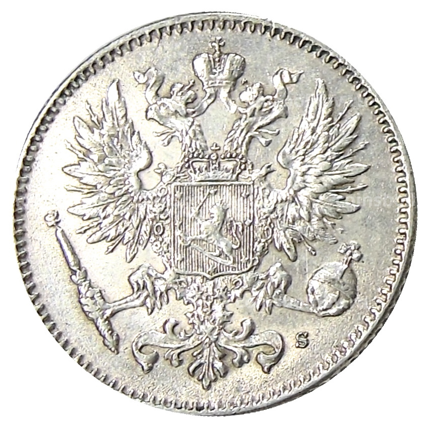 Монета 50 пенни 1917 года Русская Финляндия (вид 2)
