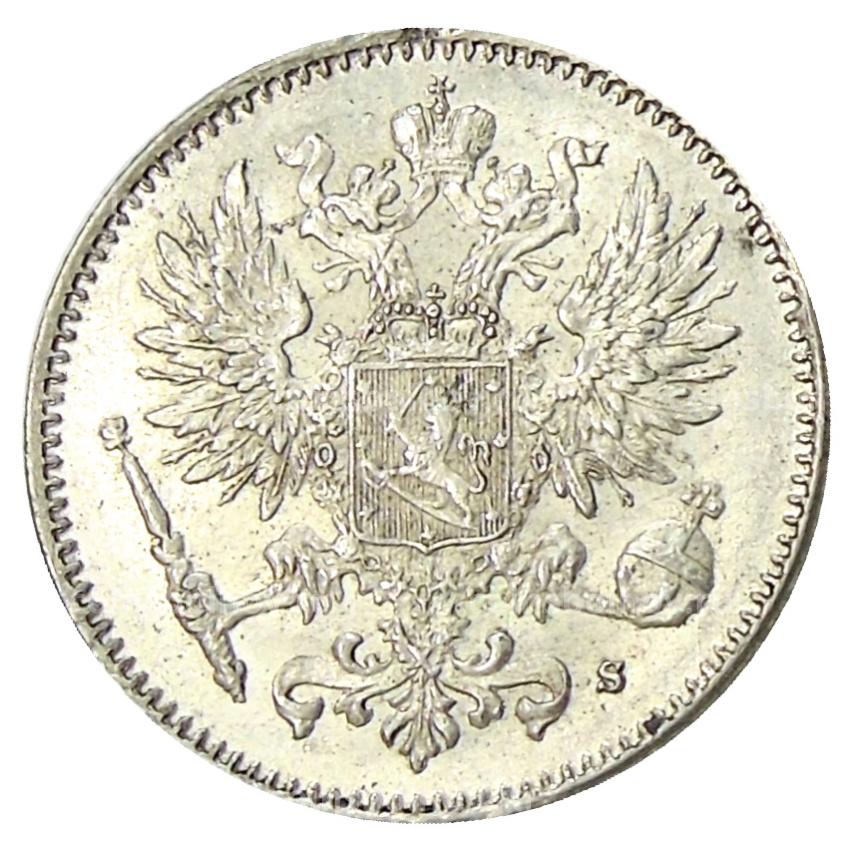 Монета 50 пенни 1917 года Русская Финляндия (вид 2)