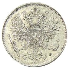 Монета 50 пенни 1916 года Русская Финляндия (реверс)