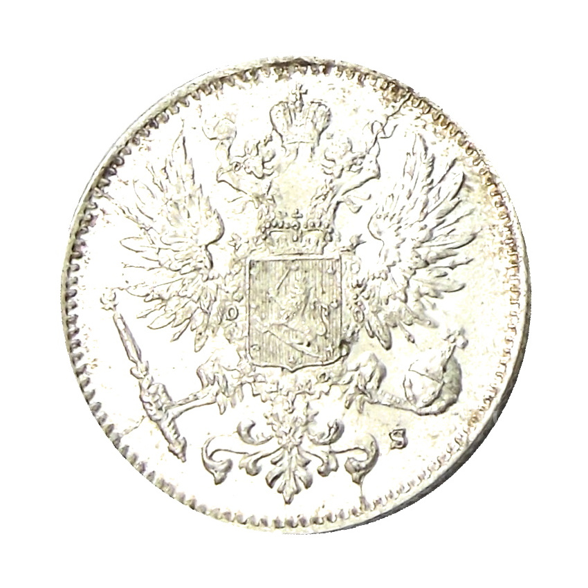 Монета 50 пенни 1916 года Русская Финляндия (вид 2)