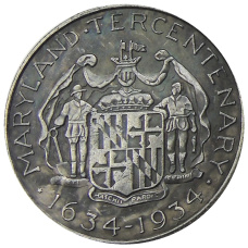 1/2 доллара (50 центов) 1934 года США «300 лет Мэриленду» — Копия (аверс)