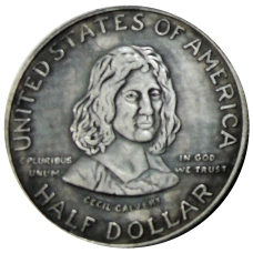 1/2 доллара (50 центов) 1934 года США «300 лет Мэриленду» — Копия (вид 2)