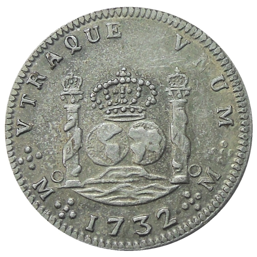 8 реалов 1732 года Испанская Мексика