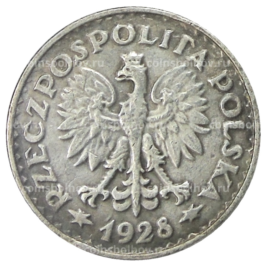 1 злотый 1928 года Польша — Копия (вид 2)