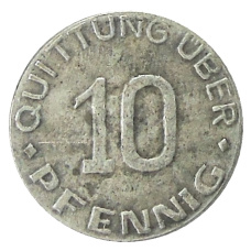 10 пфеннигов 1942 года Германия (для Гетто в Лодзи) — Копия (вид 2)