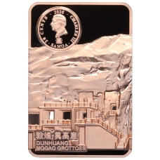 Монета 20 центов 2025 года Самоа «Пещеры Могао — Летающие апсары» (Lushеng) (реверс)