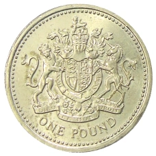 Монета 1 фунт 1983 года Великобритания (аверс)