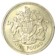 Монета 1 фунт 1983 года Великобритания (аверс)