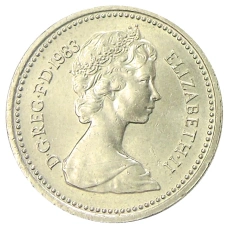 Монета 1 фунт 1983 года Великобритания (реверс)