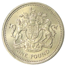 Монета 1 фунт 1983 года Великобритания (аверс)