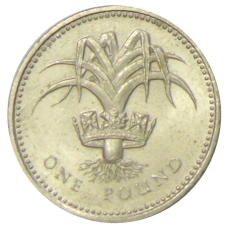 Монета 1 фунт 1985 года Великобритания (аверс)
