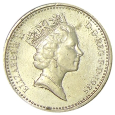 Монета 1 фунт 1985 года Великобритания (реверс)