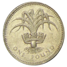 Монета 1 фунт 1985 года Великобритания (аверс)