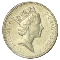 Монета 1 фунт 1985 года Великобритания (реверс)