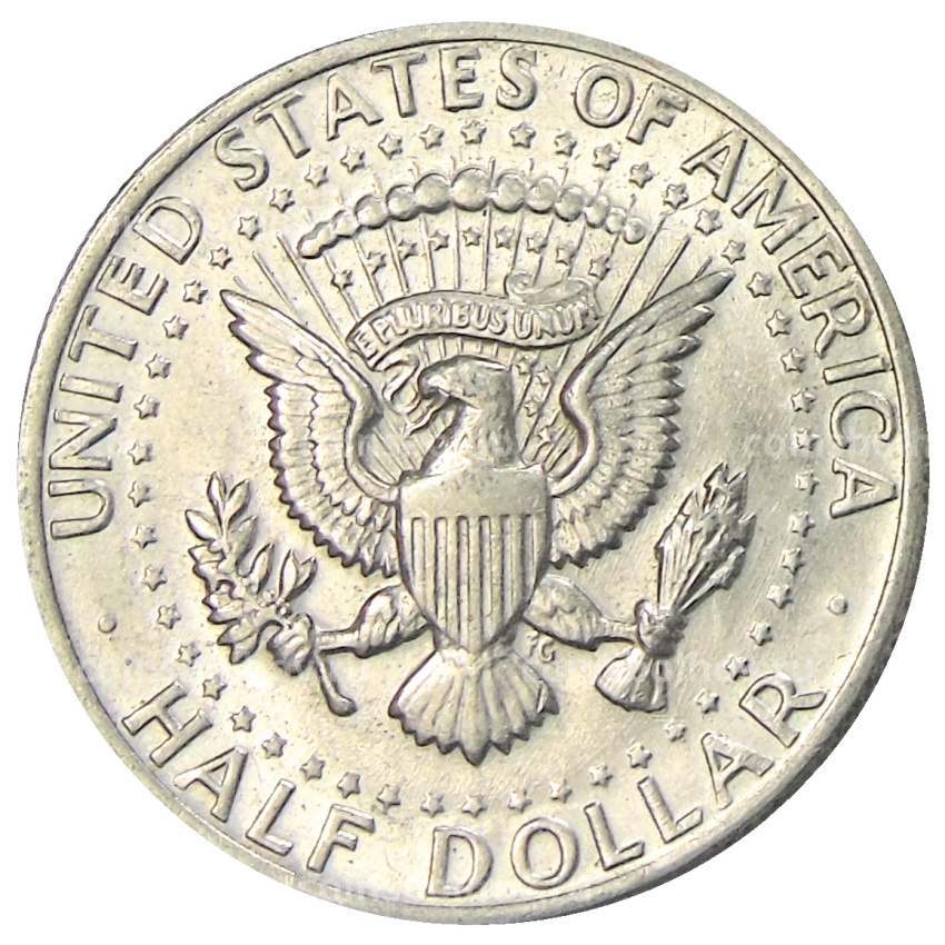Монета 1/2 доллара (50 центов) 1972 года D США (вид 2)