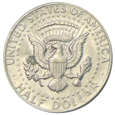 Монета 1/2 доллара (50 центов) 1974 года США (реверс)