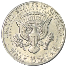 Монета 1/2 доллара (50 центов) 1974 года США (реверс)