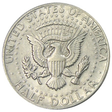 Монета 1/2 доллара (50 центов) 1974 года США (реверс)