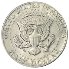 Монета 1/2 доллара (50 центов) 1974 года США (реверс)